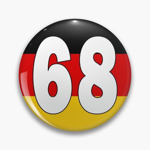 Item preview, Number 68 with Germany flag on the background designed and sold by AllShirts21.
