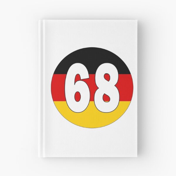 Item preview, Number 68 with Germany flag on the background designed and sold by AllShirts21.