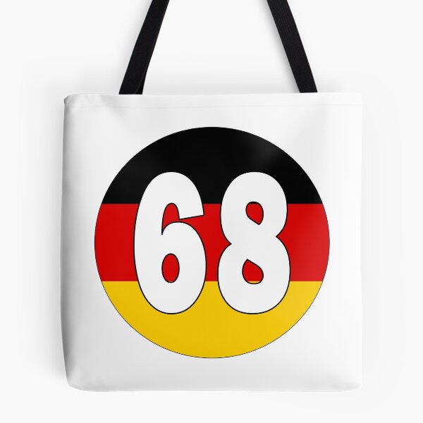 Item preview, Number 68 with Germany flag on the background designed and sold by AllShirts21.