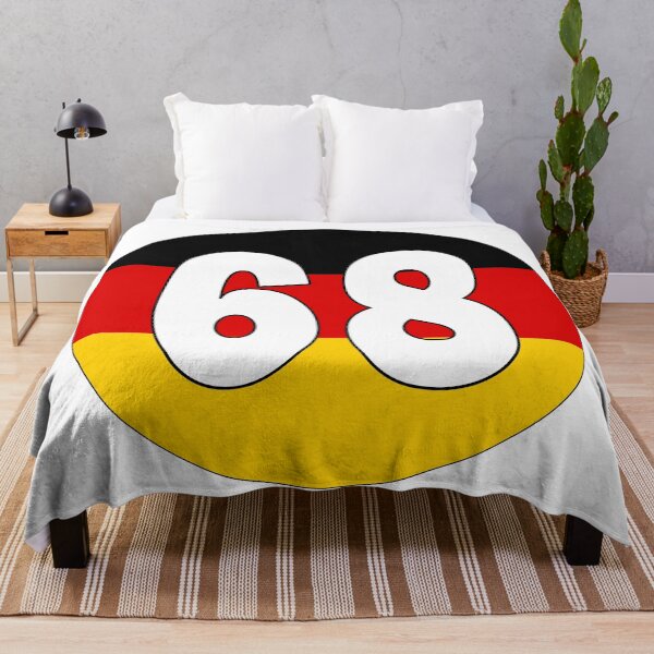 Item preview, Number 68 with Germany flag on the background designed and sold by AllShirts21.