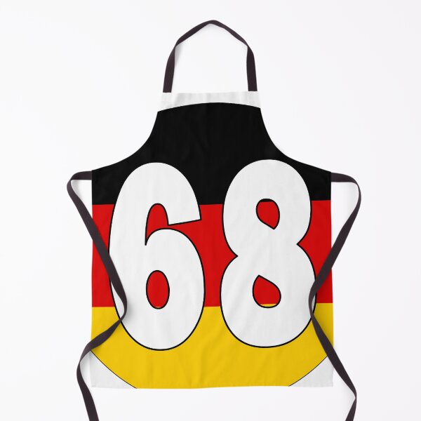 Item preview, Number 68 with Germany flag on the background designed and sold by AllShirts21.