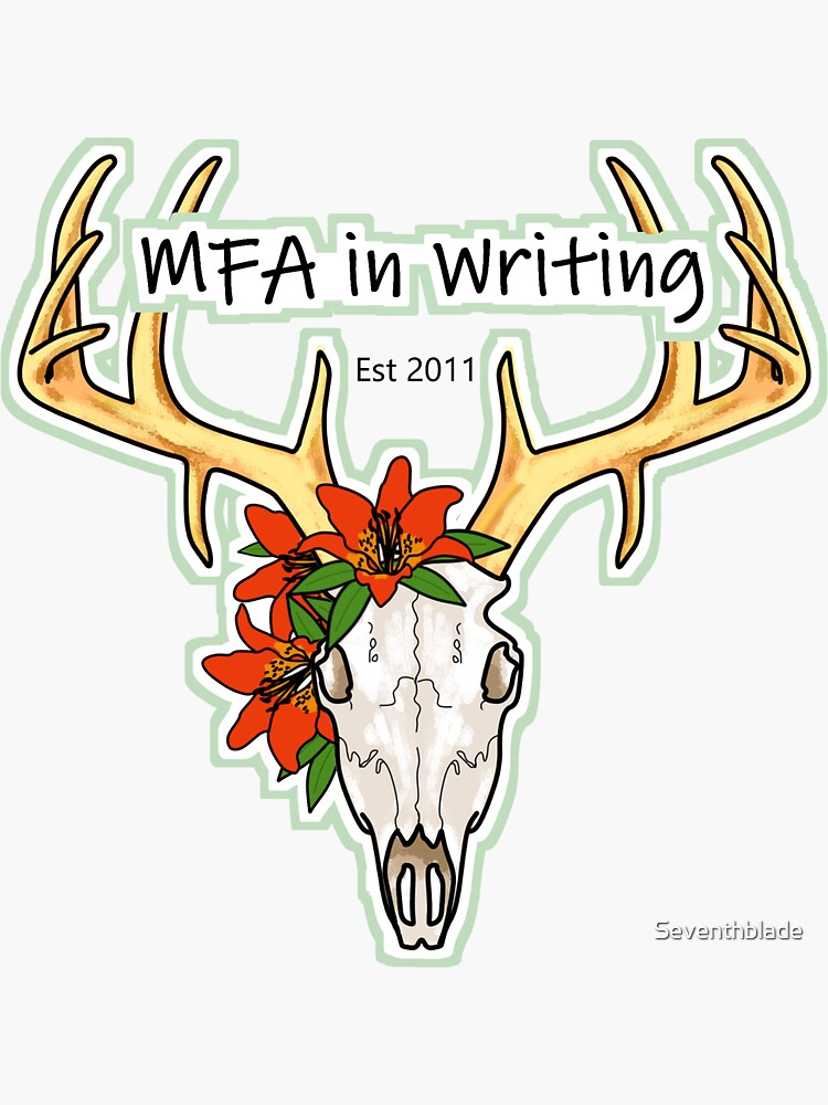 "USask Writing MFA Logo" Sticker by Seventhblade Redbubble