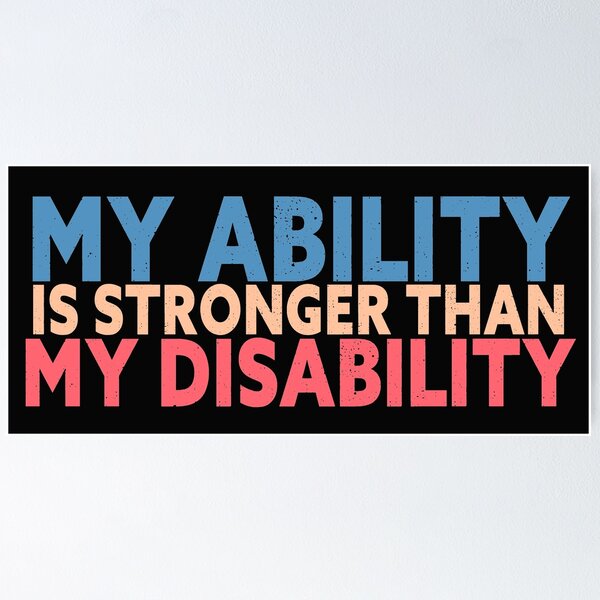 Item preview, My ability is Stronger than My disability designed and sold by EGIT.