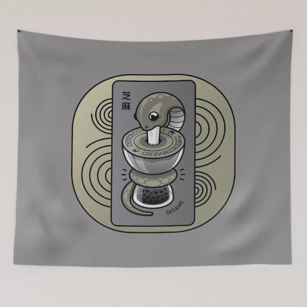 Item preview, Boba Constrictor - Sesame / 芝麻 designed and sold by HunterLongley.