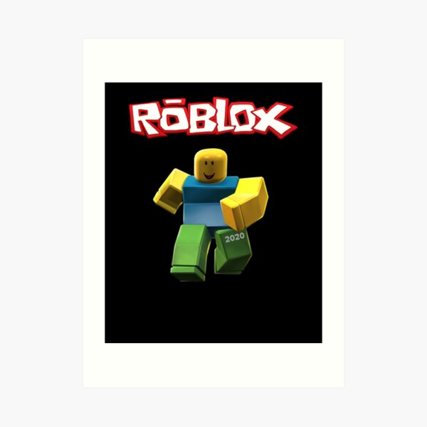 Roblox Noob New Roblox Art Print By Elkevandecastee Redbubble - how to make a noob in roblox mobile 2020