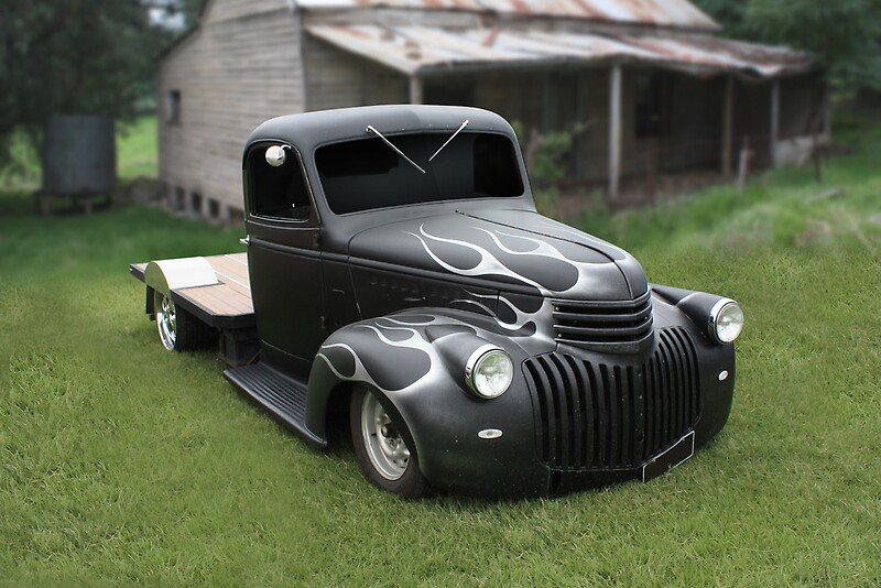 "Early 40s Chevy Pickup" by Hawley Designs | Redbubble