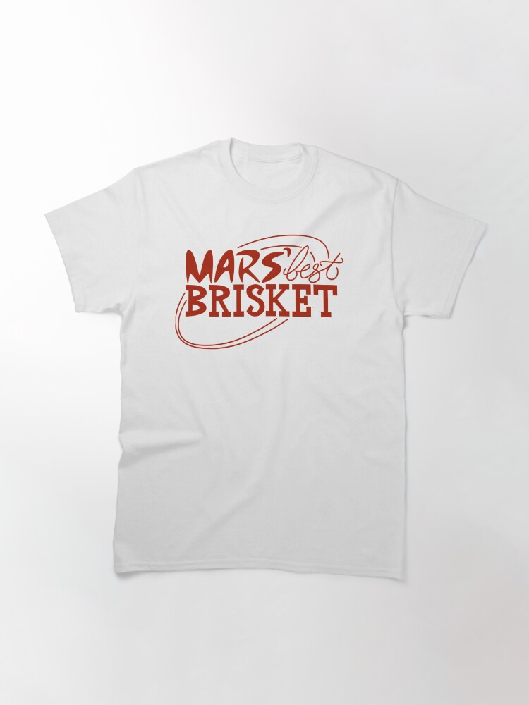 Alternate view of Mars' Best Brisket Official Crew Member (Red) Classic T-Shirt