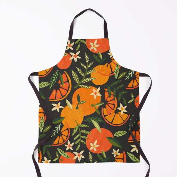 Item preview, Orange Blooms – Charcoal designed and sold by Cat Coquillette.