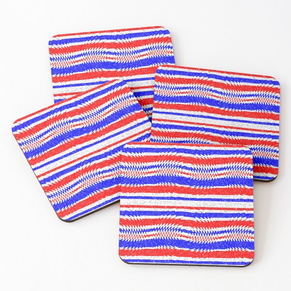 Item preview, Red White Blue Waving Lines designed and sold by MarkUK97.