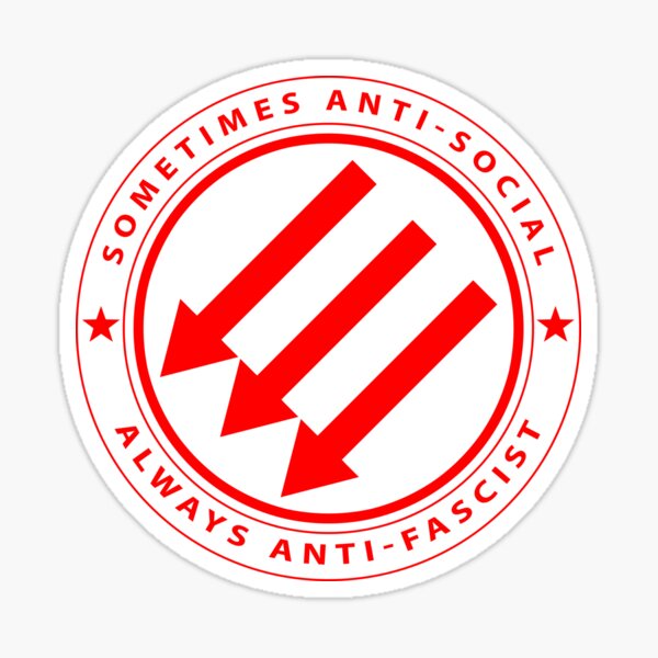 Vista previa del artículo con la obra «Antifa Anti-fascist Anti-Racist Protest Iron Front Protege Nuestros derechos», diseñado y vendido por JHDesignLab.
