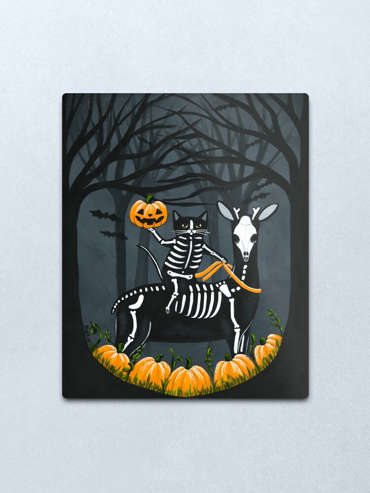 Alternate view of The Not So Headless Horseman Metal Print