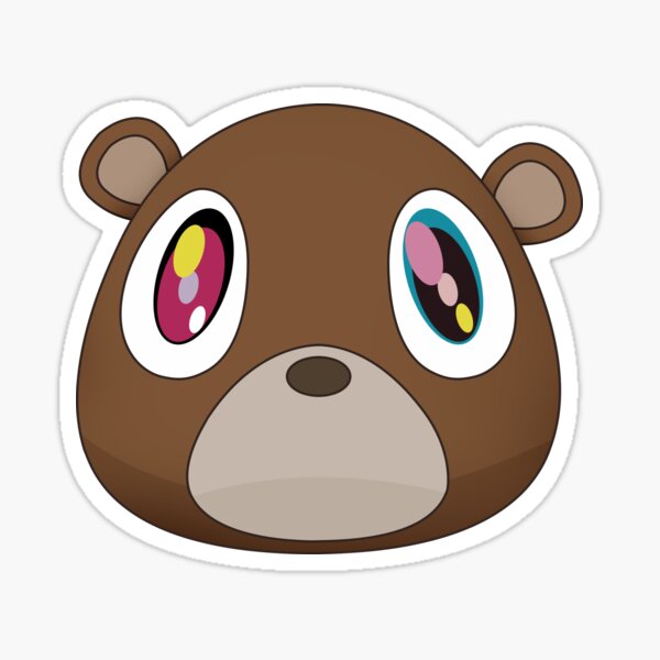 Kanye West Dropout Bear Chicago Vintage Graduation  Sticker for Sale by  shopvinhcong