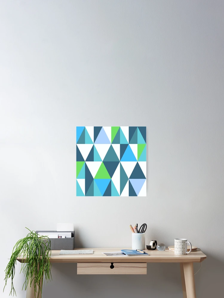 Thumbnail 2 of 3, Poster, Square Diamond Color Pattern designed and sold by Slappers.