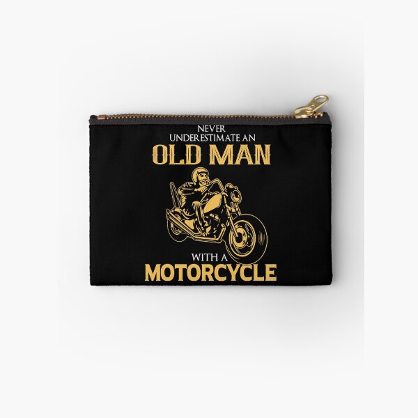 Item preview, never underestimate and old man with a motorcycle - Awesome old motorcycle rider Gift designed and sold by Teenation9.