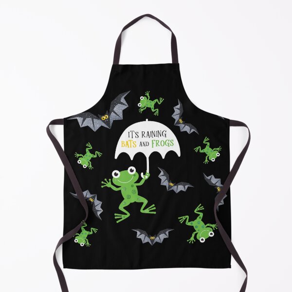 Item preview, It's Raining (Sparkly Halloween) Bats and Frogs 2 designed and sold by VicEllisArt.