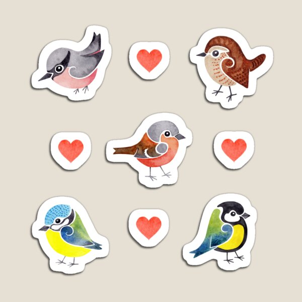 Item preview, Lovebirds - Garden Birds designed and sold by Luckiduck.
