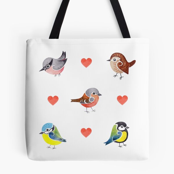 Aperçu de l'œuvre Inséparables - Oiseaux de jardin créée et vendue par Luckiduck.