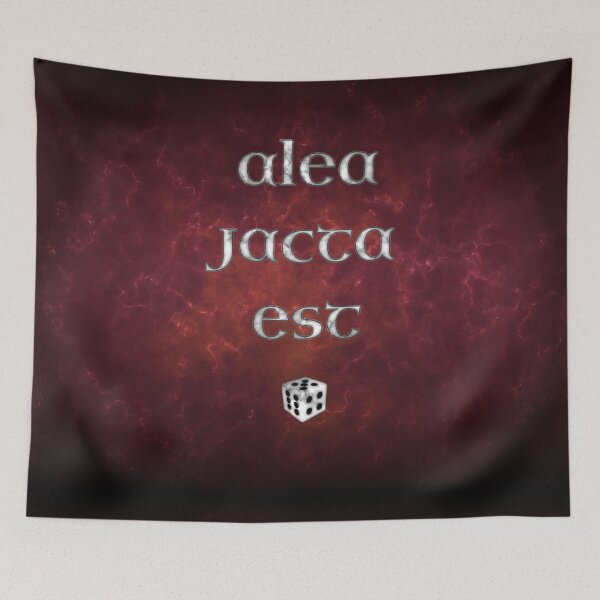 Item preview, Alea Jacta Est - The Die is Cast - Latin Motto in Marble designed and sold by SolarCross.