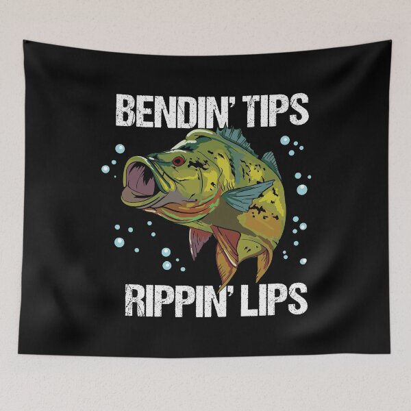 Item preview, Bendin' Tips Rippin' Lips - Gift For Bass Fisher designed and sold by Sandra78.