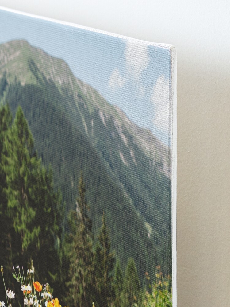 Alternate view of Mountain garden Mounted Print