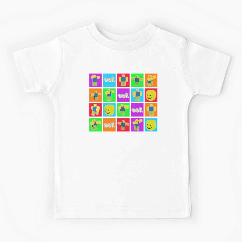 Roblox Dabbing Dab Noob Pattern Oof Big Head Kids T Shirt By Ludivinedupont Redbubble - big head shirt roblox