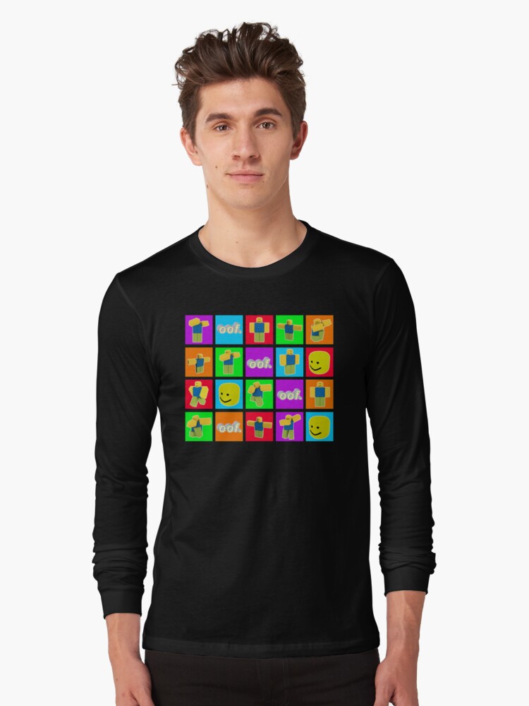Roblox Head T Shirts Redbubble - roblox halloween noob face costume canvas print by smoothnoob redbubble