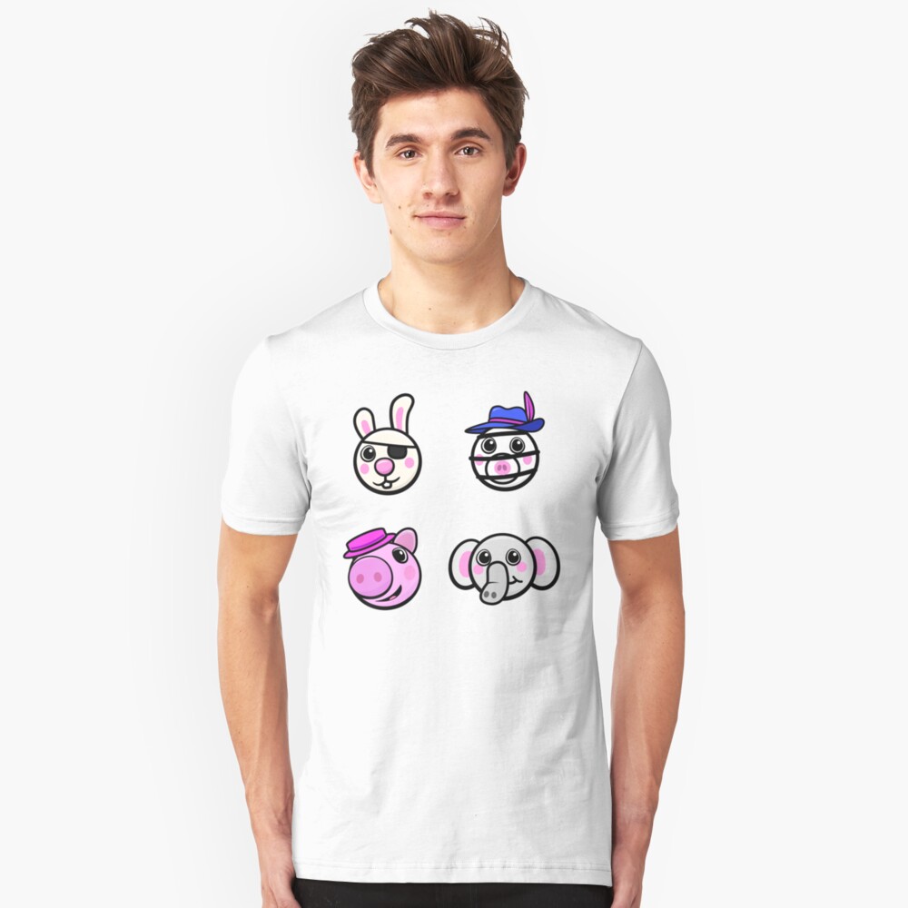 Piggy Friends Cute Game Characters Roblox Piggy T Shirt By Ludivinedupont Redbubble - piggy roblox characters cute