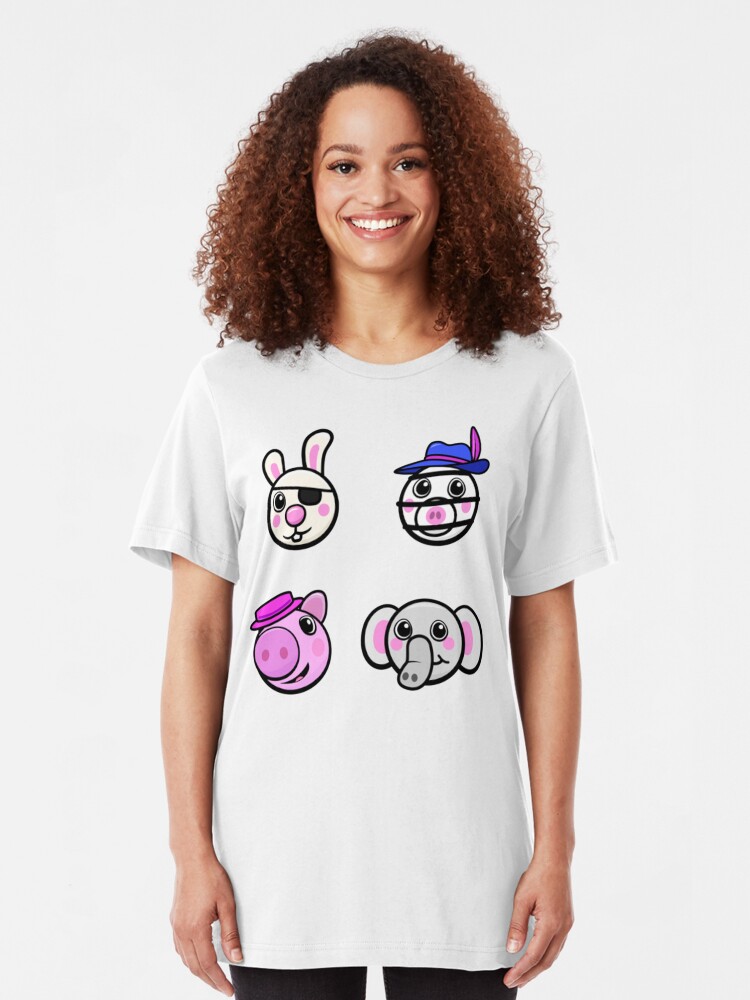 Piggy Friends Cute Game Characters Roblox Piggy T Shirt By Ludivinedupont Redbubble - piggy roblox characters cute