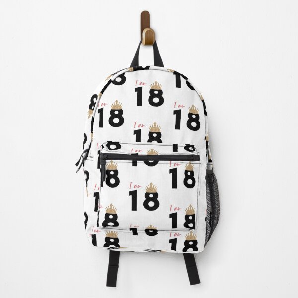 Item preview, I am eighteen eighteenth birthday gift 18 girl birthday designed and sold by SANA MAMOUN ALAJJAN .