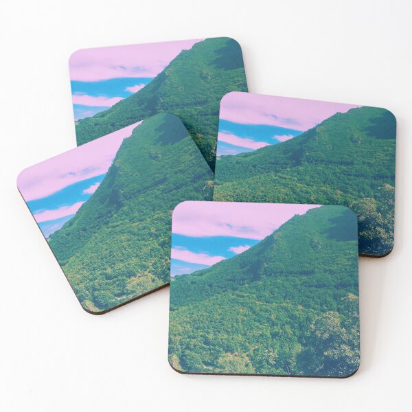 Item preview, Italian mountain pink clouds bright green in summer designed and sold by Mirko Torresi.