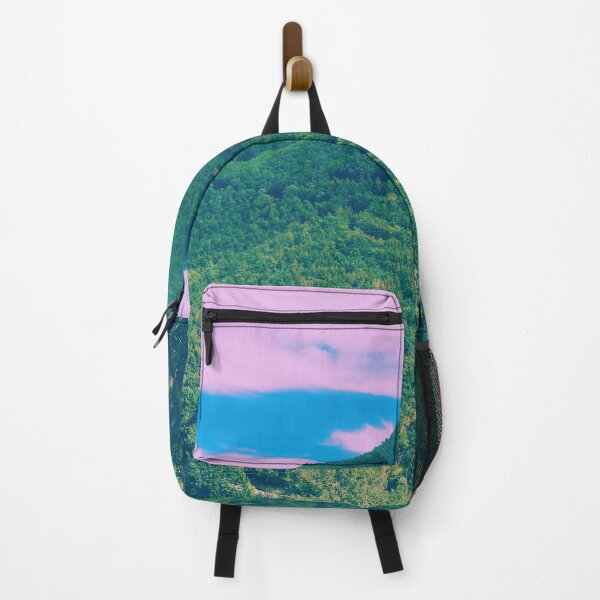 Item preview, Italian mountain pink clouds bright green in summer designed and sold by Mirko Torresi.