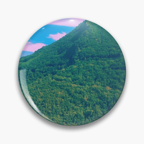 Item preview, Italian mountain pink clouds bright green in summer designed and sold by Mirko Torresi.