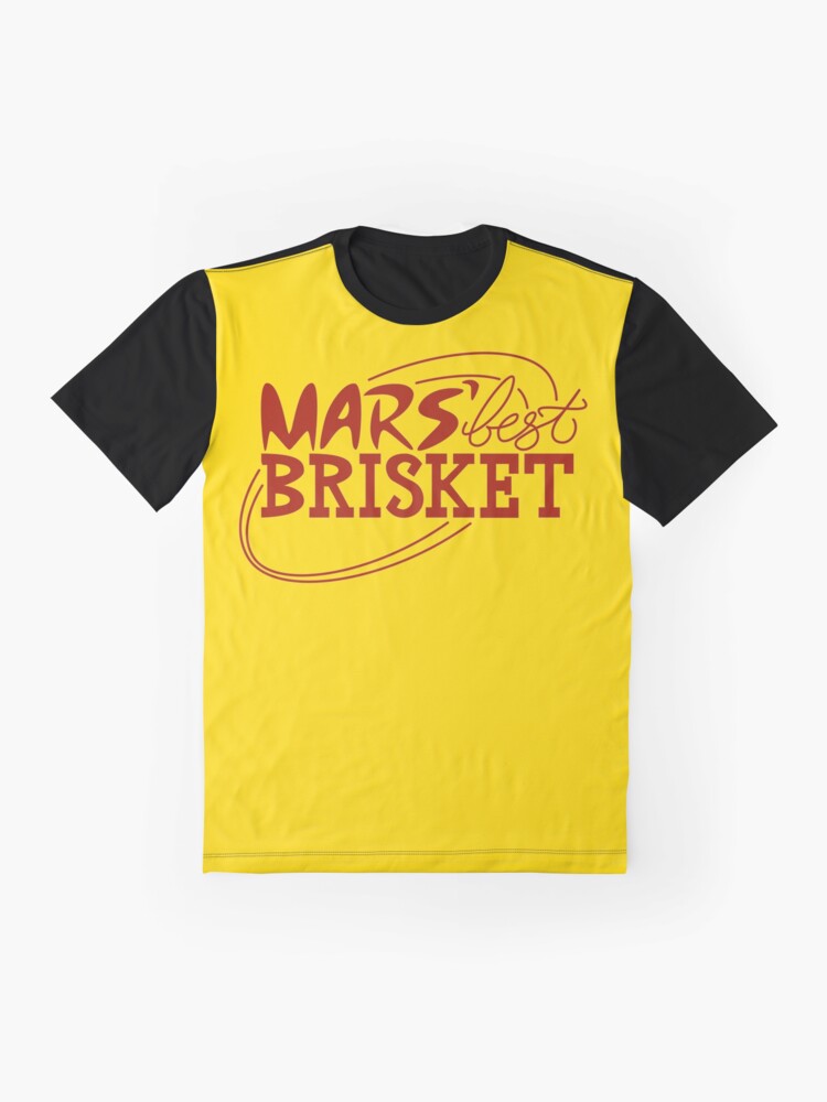 Alternate view of Mars' Best Brisket Official Crew Member (Condiments) Graphic T-Shirt