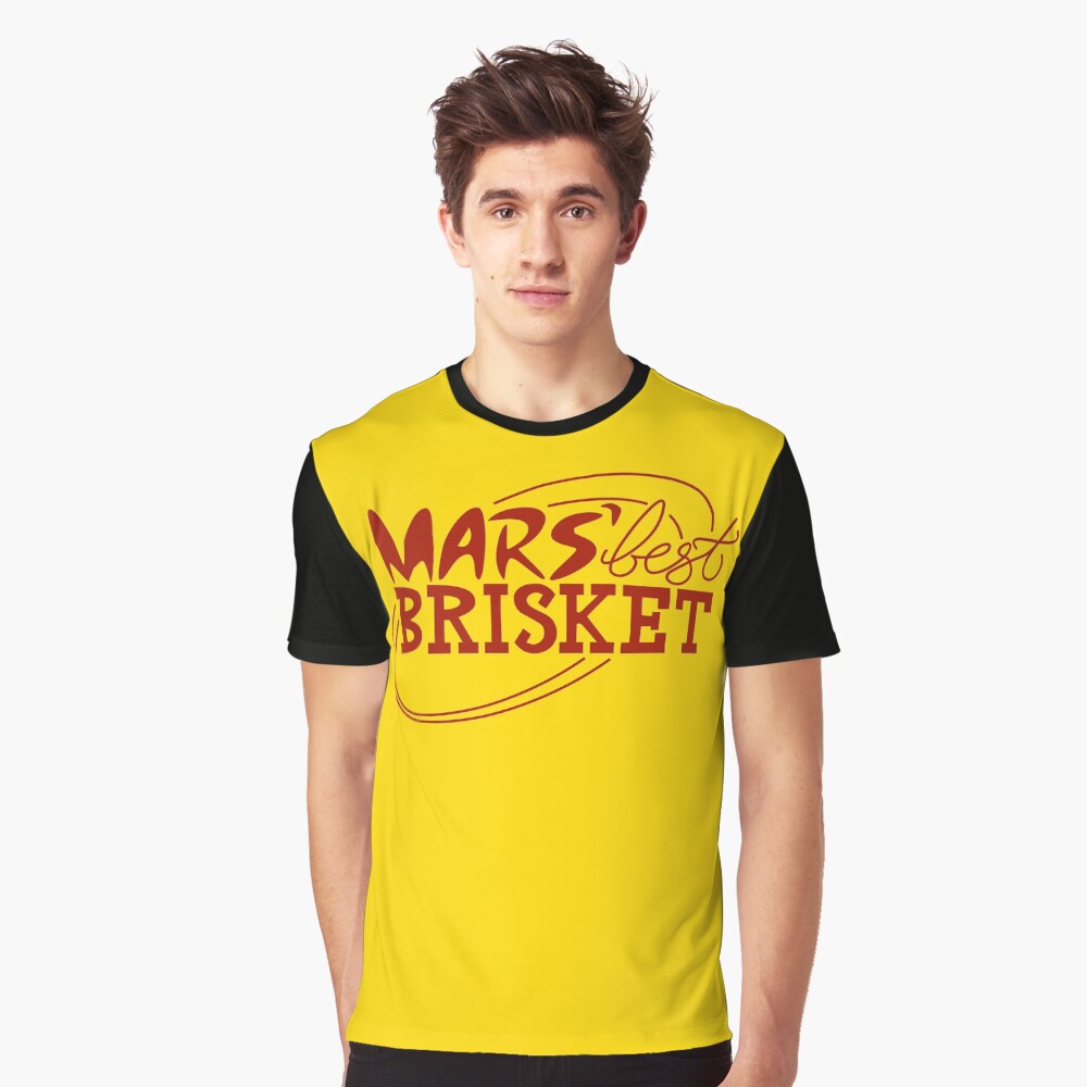 Mars' Best Brisket Official Crew Member (Condiments) Graphic T-Shirt