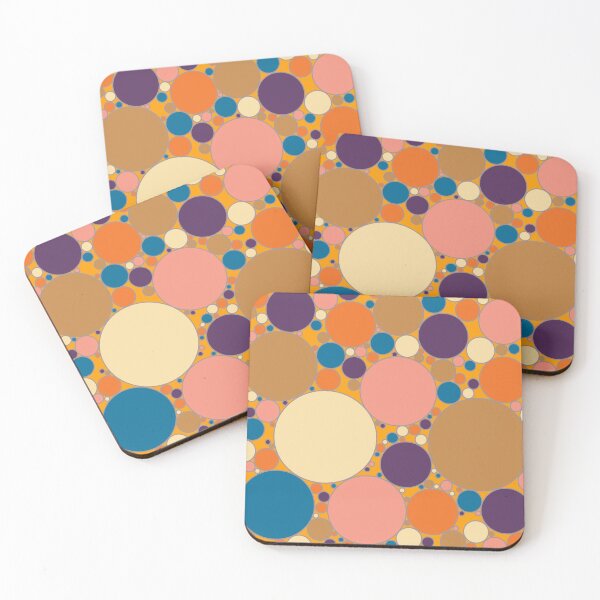 Item preview, Circles Filled With Warm Summer Colours  designed and sold by RhubarbMyrtle.