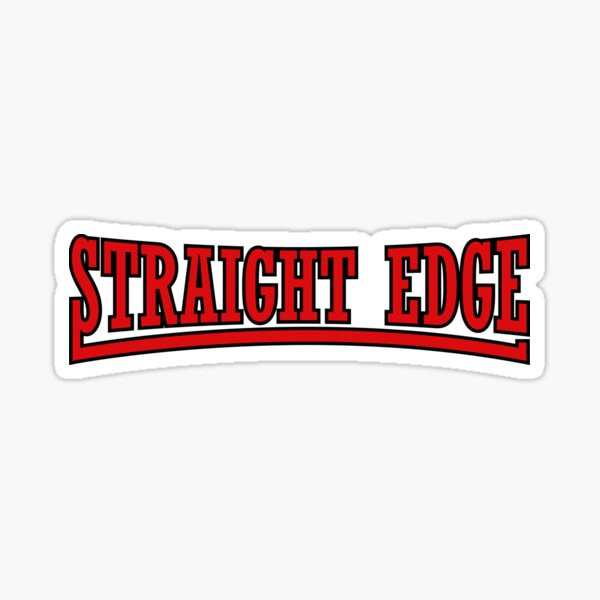 Straight Edge Sticker