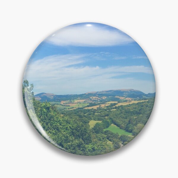 Item preview, Italian mountain bright green in summer with city on the side designed and sold by Mirko Torresi.