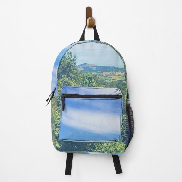 Item preview, Italian mountain bright green in summer with city on the side designed and sold by Mirko Torresi.