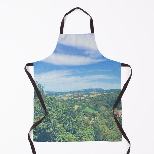 Item preview, Italian mountain bright green in summer with city on the side designed and sold by Mirko Torresi.