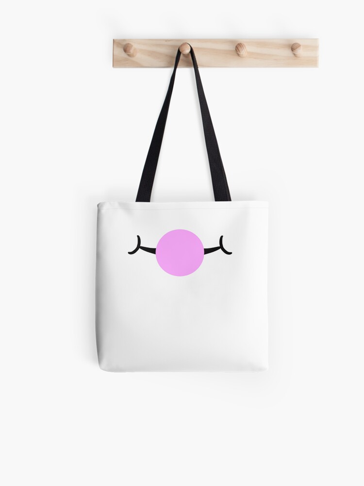 Roblox Bubble Trouble Bubblegum Face Roblox Tote Bag By Ludivinedupont Redbubble - bubble trouble neon lime bubblegum roblox