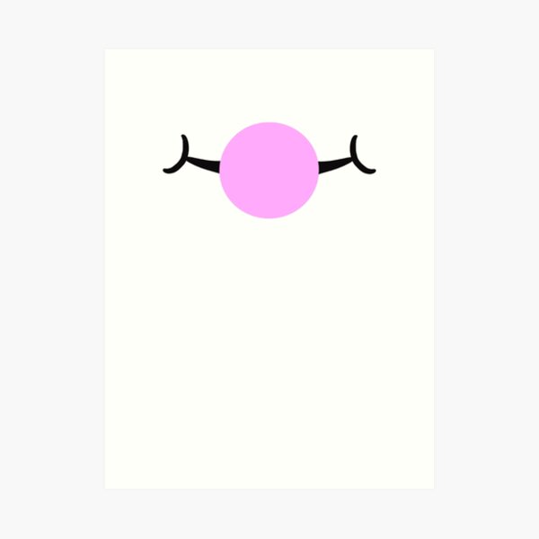 Roblox Wink Face Smiley Emoticon Video Game Art Print By Best5trading Redbubble - winky face on a t shirt roblox