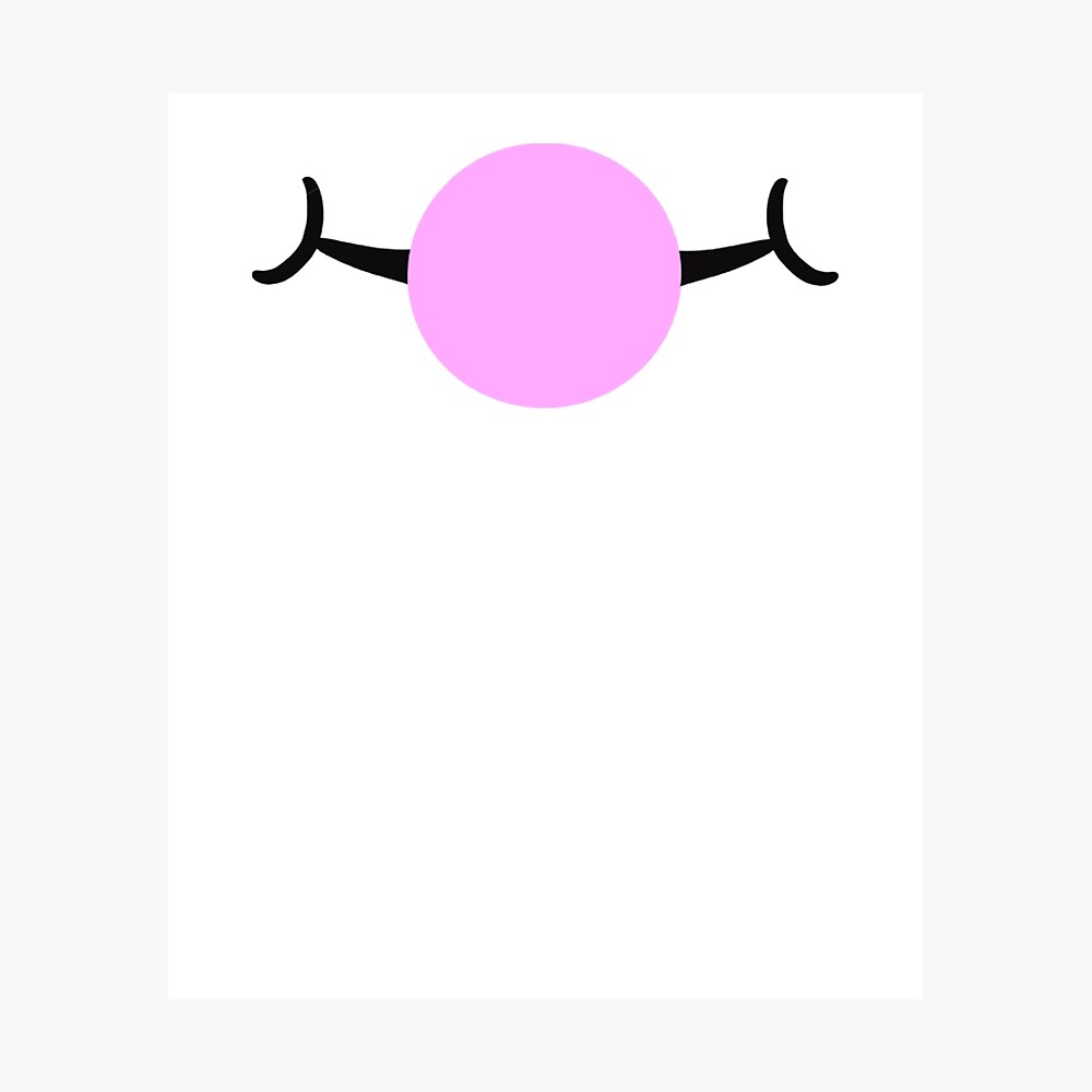 Roblox Bubble Trouble Bubblegum Face Roblox Poster By Ludivinedupont Redbubble - get free faces roblox