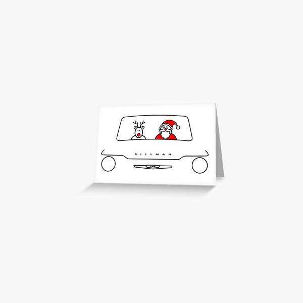Hillman Imp classic car Christmas special edition Greeting Card
