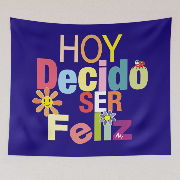 Item preview, Today I decide to be happy reminds you to spread happiness to the world and be happy at all times, dark background designed and sold by Miduart.