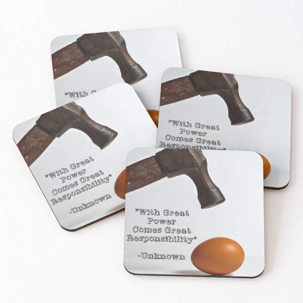 Item preview, With great power comes great responsibility. Inspirational Quotes designed and sold by AngeloDeVal.