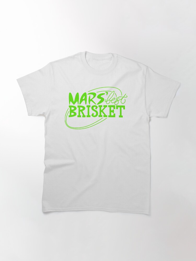 Alternate view of Mars' Best Brisket Official Crew Member (Black) Classic T-Shirt