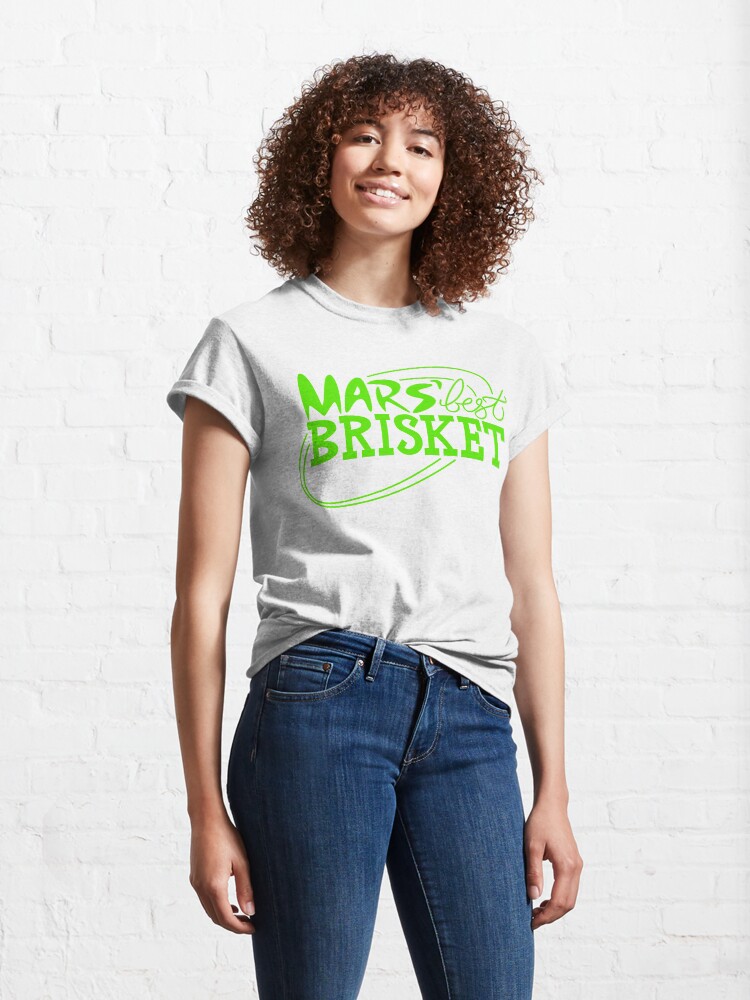 Alternate view of Mars' Best Brisket Official Crew Member (Black) Classic T-Shirt