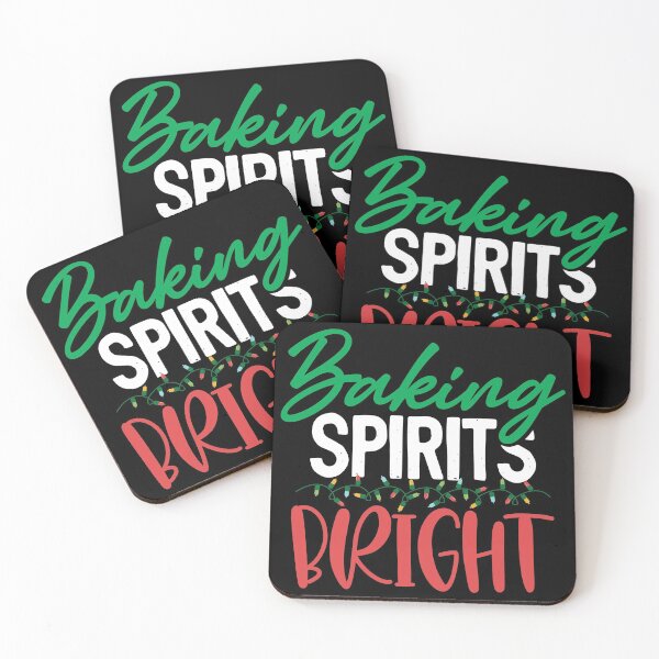 Item preview, Baking Spirits Bright Family Christmas Baking Season Xmas Holidays Funny Saying Gift designed and sold by Maljonic.