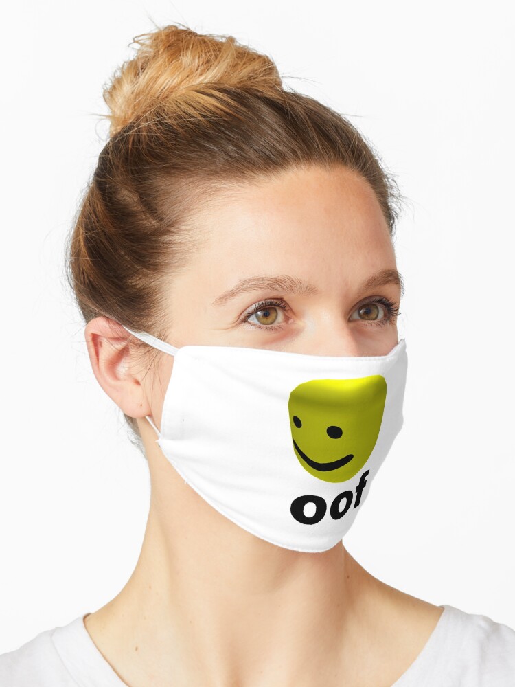 Roblox Oof Roblox Mask By Ludivinedupont Redbubble - oof roblox face meme