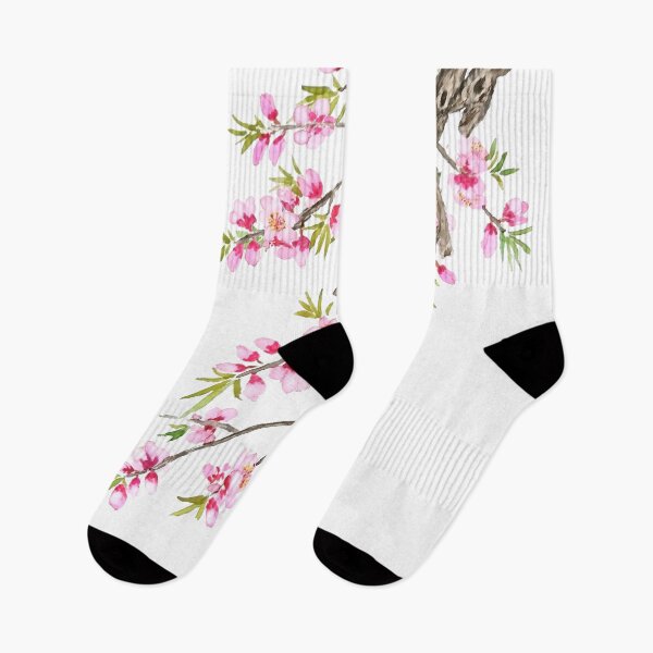 Item preview, hand painted pink peach blossom 2020 designed and sold by ColorandColor.